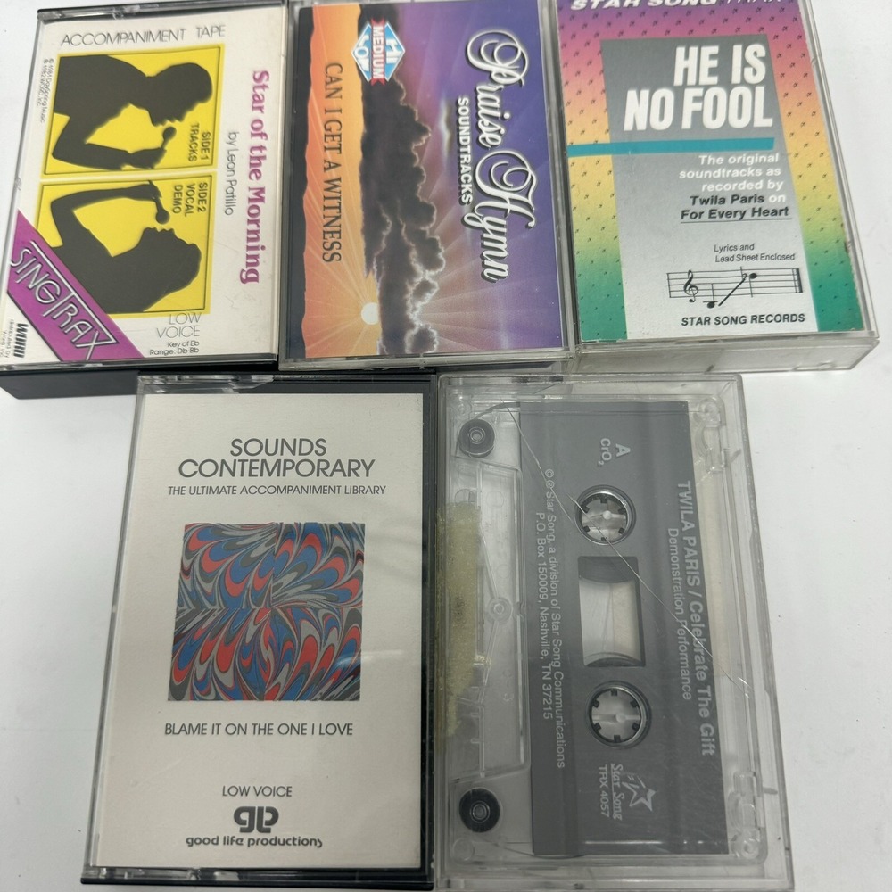 Christian‎ Cassette Lot - 21 Tapes - 80s Carman Lexicon Mastertrax Studio Series